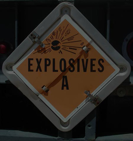 Explosives trailer